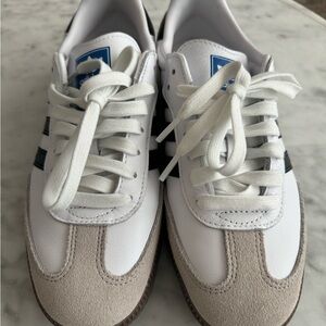 adidas White and Tan Sneakers